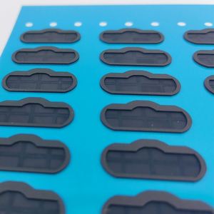 Die Cutting Excellent Black Color PORON EVA PE Foam <b>Silicon</b> Foam Die-Cuts Pads Self-Adhesive PET Blue Transparent Film - Product Image 5