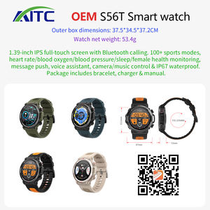 Montre intelligente 1 50 mm Écran tactile IPS pour appels 100 modes sportifs Fréquence cardiaque Oxygène sanguin Sommeil Surveillance de la santé féminine - Product Image 6
