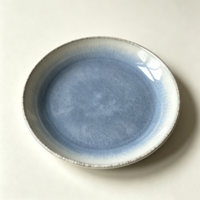 Vaisselle en céramique EKA peinte à la main, dégradé bleu de luxe, assiettes et bols en poterie à glaçure réactive pour la décoration haut de gamme de la maison et des mariages