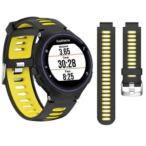 22MM Correa 실리콘 고무 팔찌 밴드 Garmin Forerunner 735XT 630 230 220 235 시계 스트랩