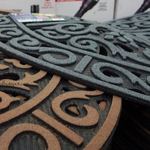 Tapis de porte semi-circulaires décoratifs de designer - Product Image 3