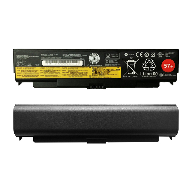 Factory Replacement Laptop Battery 57+ 10.8V 5200mAh 57Wh ASM 45N1144 FRU 45N1145 for ThinkPad T440P T540P W540 W541 L440 L540