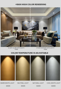 Lámpara <span class=keywords><strong>de</strong></span> Riel LED Plegable <span class=keywords><strong>de</strong></span> Aluminio con Base GU10, Diseño Moderno, Ángulo <span class=keywords><strong>de</strong></span> Haz Ajustable, Control Inteligente a través <span class=keywords><strong>de</strong></span> Zigbee/Tuya/<span class=keywords><strong>DALI</strong></span> - Product Image 6