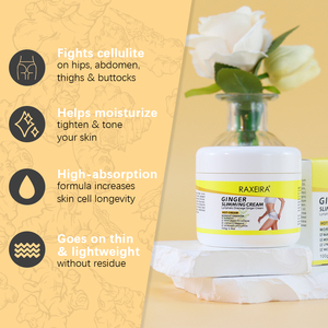 <span class=keywords><strong>Crème</strong></span> Amincissante Anti-Cellulite au Gingembre 100g Marque Blanche Efficace pour le Corps Entier, les Jambes et la Taille – <span class=keywords><strong>Crème</strong></span> de Massage pour la Perte de Poids - Product Image 6