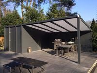Lean To Carport Cadre en acier Pliant Voiture Garage En Aluminium Voiture Entrepôt tente voiture auvent Alu carports
