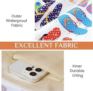 Bolsa de Playa Impermeable de Lona Grande para Mujer, Estilo Veraniego, para Piscina o Playa - Product Image 4