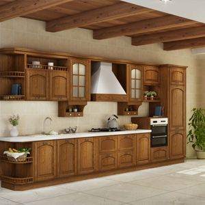 Los gabinetes de cocina de madera maciza Pur de diseños modernos proporcionan modelos de manija - Product Image 2