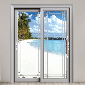 Puerta Corredera de Aluminio Color Madera <span class=keywords><strong>para</strong></span> Sala de Estar / Puerta de Balcón - Product Image 4