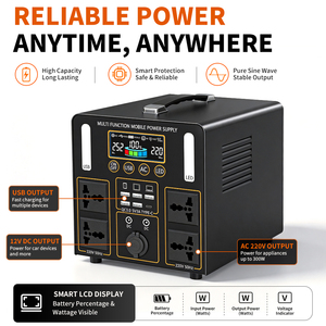 600W 504Wh Portable <b>Power</b> <b>Station</b> with <b>Solar</b> Panel Ready, AC Output, Fast Charging for Camping RV <b>Power</b> Storage <b>Station</b> - Product Image 5