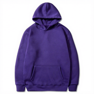 เสื้อสเวตเชิ้ตมีฮู้ดผู้ชาย สีพื้น สวมใส่สบายๆ ในฤดูใบไม้ร่วง ทรงปกติ แขนยาว ผ้าถักขนแกะ ดีไซน์มีกระเป๋า - Product Image 5