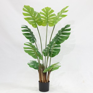 160cm Pot fausse <span class=keywords><strong>plante</strong></span> réaliste décoration de la maison en plastique à feuilles persistantes Faux arbre intérieur KD artificiel <span class=keywords><strong>Monstera</strong></span> arbre - Product Image 3