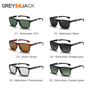 Gafas de sol polarizadas Greyjack Sports Square con lentes fotocromáticas UV400 para hombres, para conducir y andar en bicicleta - Product Image 1