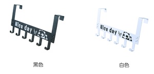 Appendiabiti a 6 ganci in acciaio al carbonio con Design a cartoni animati, appendiabiti a <span class=keywords><strong>parete</strong></span> senza danni per casa/ufficio - Product Image 6