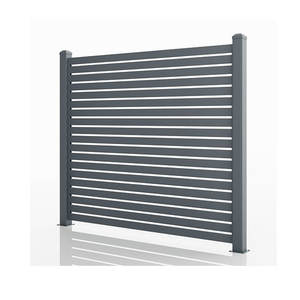 מתכת חיצונית בסגנון morden בסגנון morden שחור גדר פרטיות לוח גדר - Product Image 3