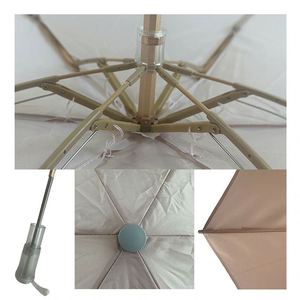 Parasol anti-UV ultra-léger, pliable en cinq sections, manuel, classique, renforcé, pour adultes, idéal comme cadeau d'affaires - Product Image 5