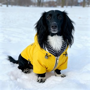 Luxury Winter All-Weather <strong>Dog</strong> Jacket Waterproof Puffer Pet <strong>Coat</strong> for Bassotto Wiener Dachshund Hamburg Teckel <strong>Sausage</strong> Polyester - Product Image 2