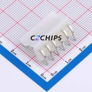 HX CH3.96-6P WZ Wire-to-Board Pin Header Bent Lead Through Hole,P=3.96mm Connector 1x6P 3.96mm Right Angle Insert CH - Product Image 2