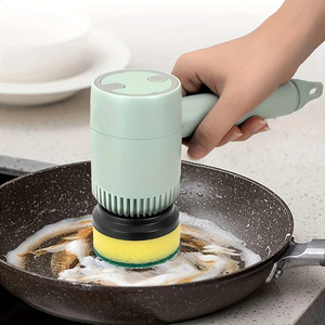 Wireless Cleaning <b>Brush</b> Portable Automatic <b>Brush</b> USB Rechargeable Professional Kitchen Bathtub Tile <b>Brushes</b> - Product Image 2