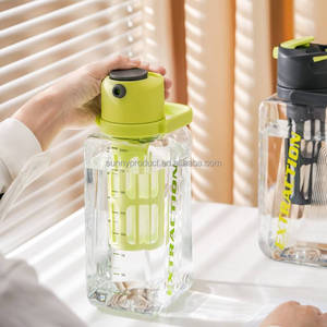 PINKAH Nouveau 68oz Tritan Pitcher Mason Jar Iced Cold Brew Cafetière pour boissons aux fruits maison Container limonade - Product Image 5
