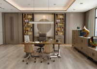 Bureau debout intelligent OMNI avec mémoire de position, table collaborative pour salles de réunion, bureau d'angle en L réglable pour ordinateur