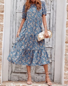 white christmas dresses PRETTYGARDEN Womens Summer Boho Maxi Dress Casual Sleeveless Square Ne
