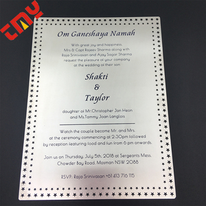 Inglés invitación de la boda de Christian invitación de la boda de lujo tarjeta 2017 - Product Image 3