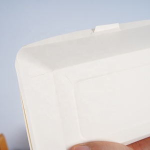 Tự nhiên phân hủy sinh học 100% <span class=keywords><strong>compostable</strong></span> dùng một lần hình chữ nhật mía Trắng cardstock thực phẩm Bộ đồ ăn khay - Product Image 4