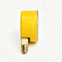 High-precision Diaphragm Pressure Gauge, Yellow Electrostatic Spraying Shell Thread, Gas Pipeline Pressure Measuring Instrument