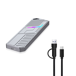 M.<span class=keywords><strong>2</strong></span> SSD kandang NVME SATA adaptor protokol Ganda USB C 3.<span class=keywords><strong>2</strong></span> Gen <span class=keywords><strong>2</strong></span> 10Gbps PCIe M dan tombol B & M casing Drive keadaan padat eksternal - Product Image 2