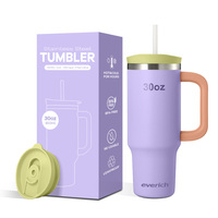 Nouvelle tendance 40oz tasses à gobelet isolées sous vide avec poignée tasse de voyage à café thermique en acier inoxydable avec infuseur à thé