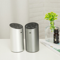 Diffuseur d'arômes intelligent sans fil rechargeable par USB, argenté, écologique, universel, sans eau, pour voiture et maison, à huiles essentielles