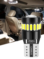 Bombilla LED 6000K blanco 501 W5W T10 sin errores para cúpula de coche mapa puerta cortesía matrícula tablero instrumento