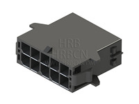 Tête de coté verticale et simple, 2 Circuits, 10.00mm