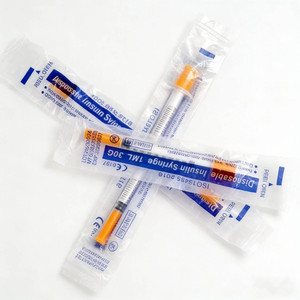 <span class=keywords><strong>Jeringa</strong></span> <span class=keywords><strong>de</strong></span> <span class=keywords><strong>Insulina</strong></span> Desechable <span class=keywords><strong>de</strong></span> Seguridad <span class=keywords><strong>de</strong></span> 31g <span class=keywords><strong>0.3</strong></span> ml 1ml U50 Naranja con Aguja 31gX6mm para Uso Animal - Product Image 2