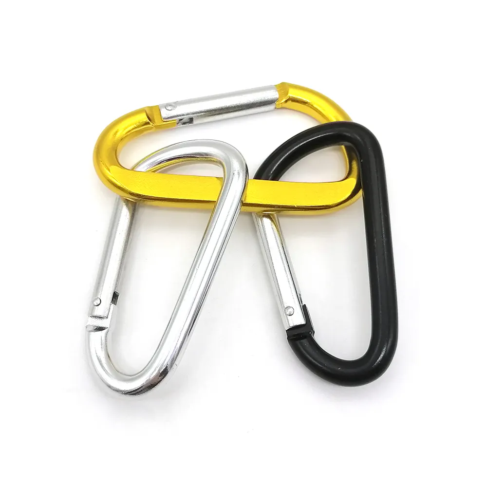 Carabiner Hook High Strength D Forged Steel Auto Locking Carabiner For Aerial Work