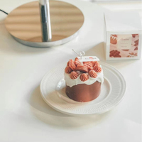 Bougie artistique en cire d'abeille en forme de fruit avec logo personnalisé, parfum fruité fait main pour les cadeaux de fête de Noël, les événements d'entreprise et la décoration.