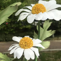 Marguerite blanche pure géante marguerites artificielles en EVA pour la décoration de la maison, des fêtes, des anniversaires et des événements.