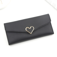Dompet Koin Wanita Model Panjang Bahan Kulit PU Anti Air dengan Lapisan PVC, Harga Grosir Pabrik Murah, MOQ Rendah