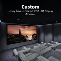 Pantalla LED COB de paso pequeño 4K UHD P0.9 P1.2 P1.5 para cine privado, pantalla de cine privado para interiores, pared de TV LED.