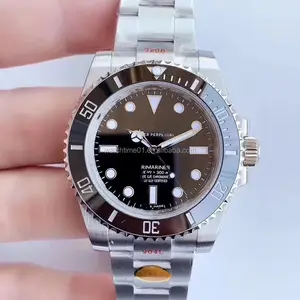 Son noob İzle vintage submarin temiz fabrika izle 3130 hareketi 904L hiçbir tarih seramik çerçeve