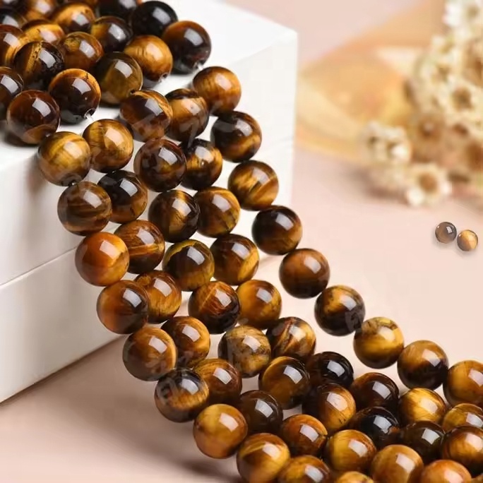 Wholesale Tiger Eye Agate Quartz Round Loose Beads 4/6/8/10/12mm Natural Stone Jewelry Making DIY Bracelet Necklace Components
