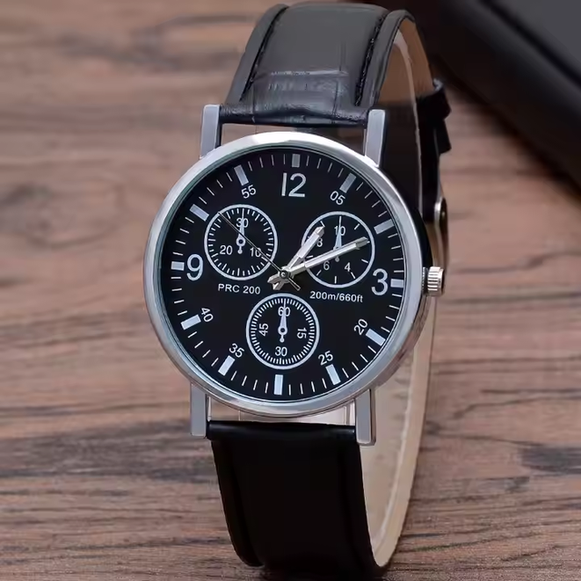Quartz Wristwatch Luminous Men Belt Watches Classic Calendar Mens Business Quartz Watch