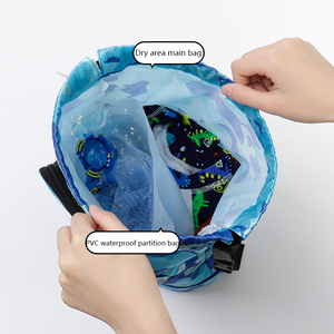 Túi Bơi Trẻ Em Của Ướt Và Khô Tách Không Thấm Nước Lưu Trữ Túi Phim Hoạt Hình Xách Tay Bãi Biển Dây Kéo Ba Lô - Product Image 4