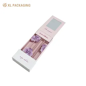 Lipstick Lip Gloss Boxes Packaging Cosmetics Drawer Box Paper Packaging Custom Design Luxury Skin Care Packaging Paper Cardboard