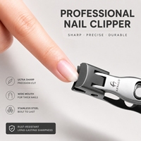 Offre Spéciale : Kit d'Outils de Manucure et Pédicure en Acier Inoxydable – Coupe-Ongles et Pince à Cuticules pour Soin des Mains et des Pieds, Idéal pour Salons de Beauté