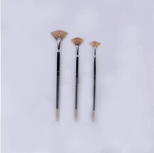 Nouveaux Produits 3 pièces de Pinceaux D'art en Forme De Ventilateur En Nylon Cheveux <span class=keywords><strong>Aquarelle</strong></span> Pinceaux D'art Pour L'art - Product Image 2