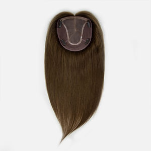 Listo para Enviar al por Mayor: Extensiones de Cabello Humano Virgen Ruso Europeo, Base de Seda Marrón Natural, Mono Lace Topper para Mujeres Blancas - Product Image 2
