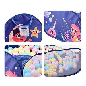 Grande <span class=keywords><strong>piscine</strong></span> à balles pop-up pour enfants, tente de jeu et parc d'éveil pour bébés avec panier de basket - Product Image 6