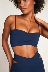 HUACHEN-Mallas de Yoga para Mujer, Pantalones Cortos, <span class=keywords><strong>Ropa</strong></span> Deportiva para Niña, Conjuntos de Entrenamiento de Dos Piezas sin Mangas, Conjunto de Gimnasio y Fitness - Product Image 4