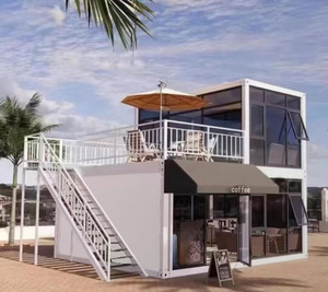 Cina fornitore mobile personalizzato Mini contenitore di spedizione negozio di caffè 20ft 40ft negozio di alimentari casa magazzino caffè a due piani Café - Product Image 6